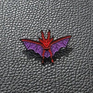 Killstar ✦ Devil Boy Enamel Pin ✦ Occult Cute Red Bat Horned Graphic OS